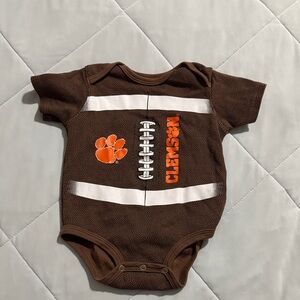 NWOT- Clemson Tigers - Football Onesie - 6-9m